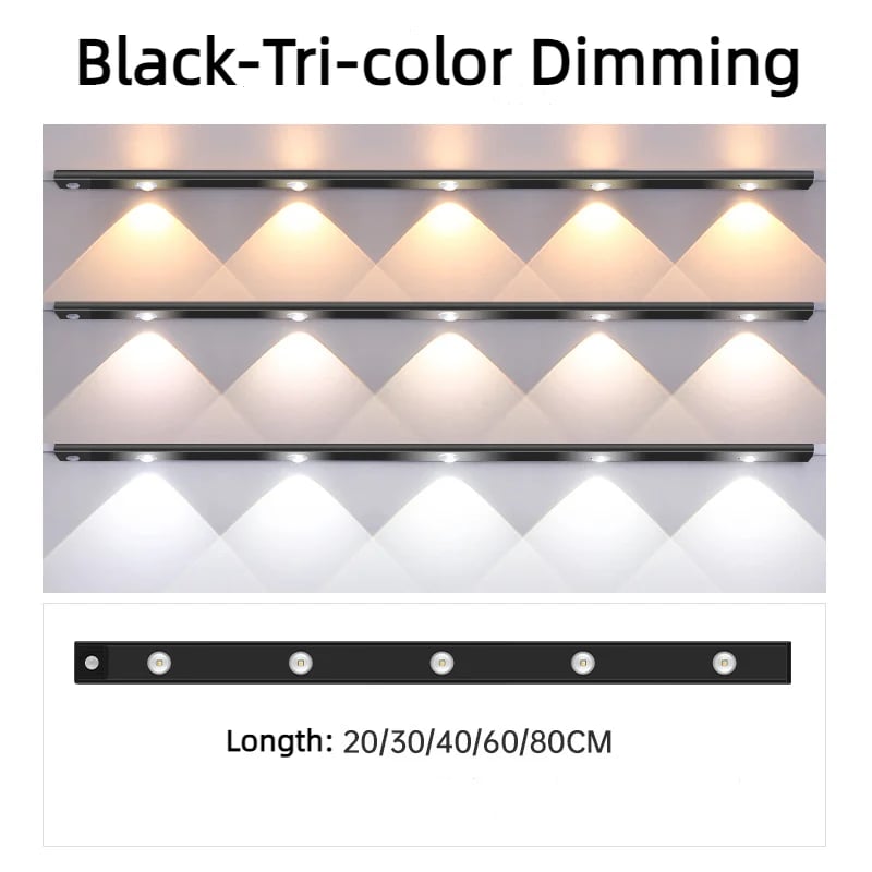 đĄ LED-skĂ„pbelysning med rörelsesensor đĄ