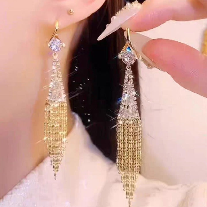 đ
Christmas Pre-saleđ đRhinestone Tassel Earringsđ