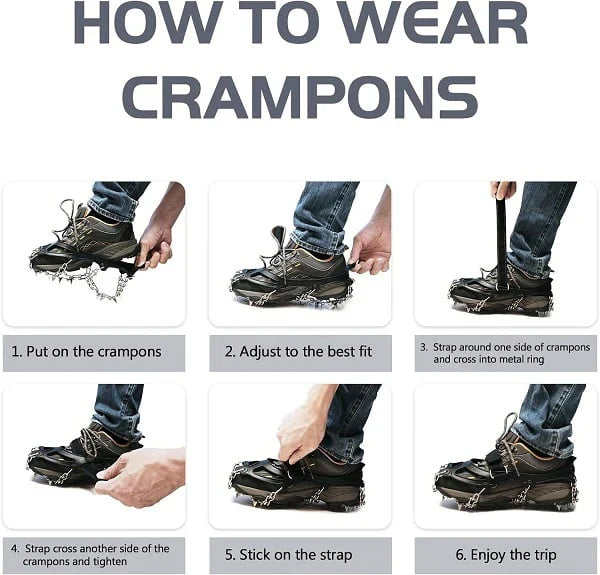 đ„Rekommendationer för utomhusbrukđ„ Uppgraderade snöstövlar med halksĂ€kra klor