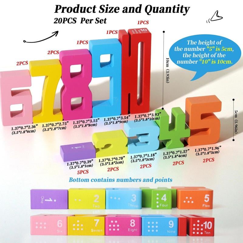 đ„2025 New Hot Products-50% OFFđ„Montessori-inspirerade nummerblock i trĂ€ - frigör ditt barns potential!