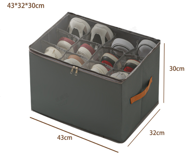 đ„FörvaringslĂ„da för skor i tyg