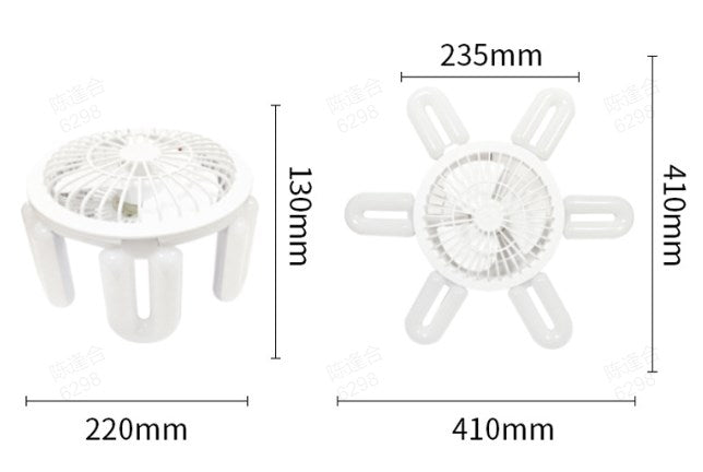 đ„Varm försĂ€ljningđ„ Vikbar kreativ flĂ€ktlampa