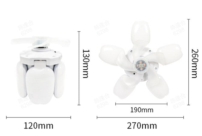 đ„Varm försĂ€ljningđ„ Vikbar kreativ flĂ€ktlampa