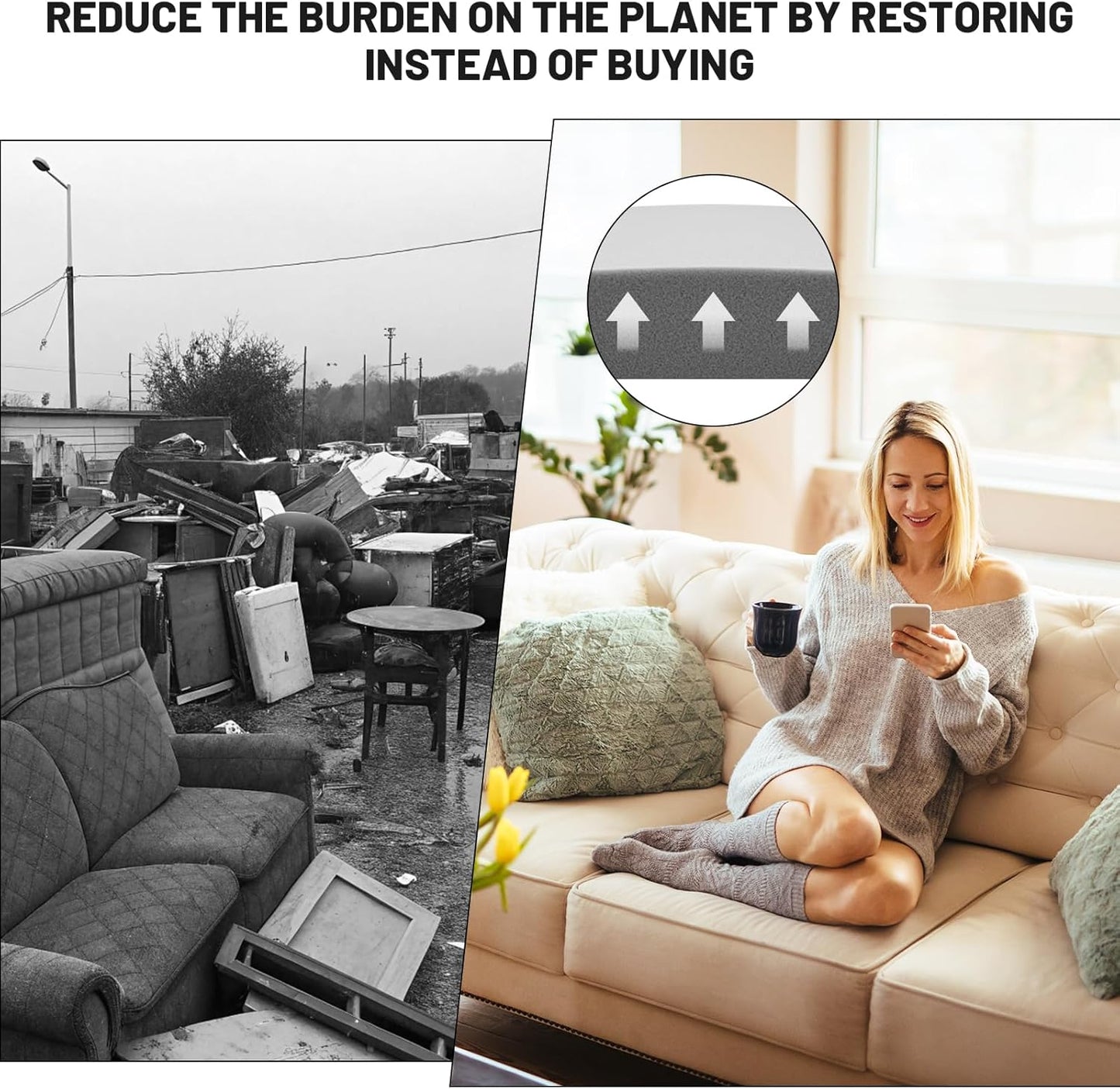 ⏰SIDSTA DAGENS SPECIALPRIS⚡🛋️Couch Stöddyna för hängande säte