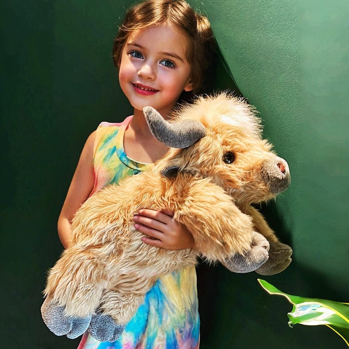 Jul Ny Present LeksakđđSöt tecknad Highland Cow kramdjur