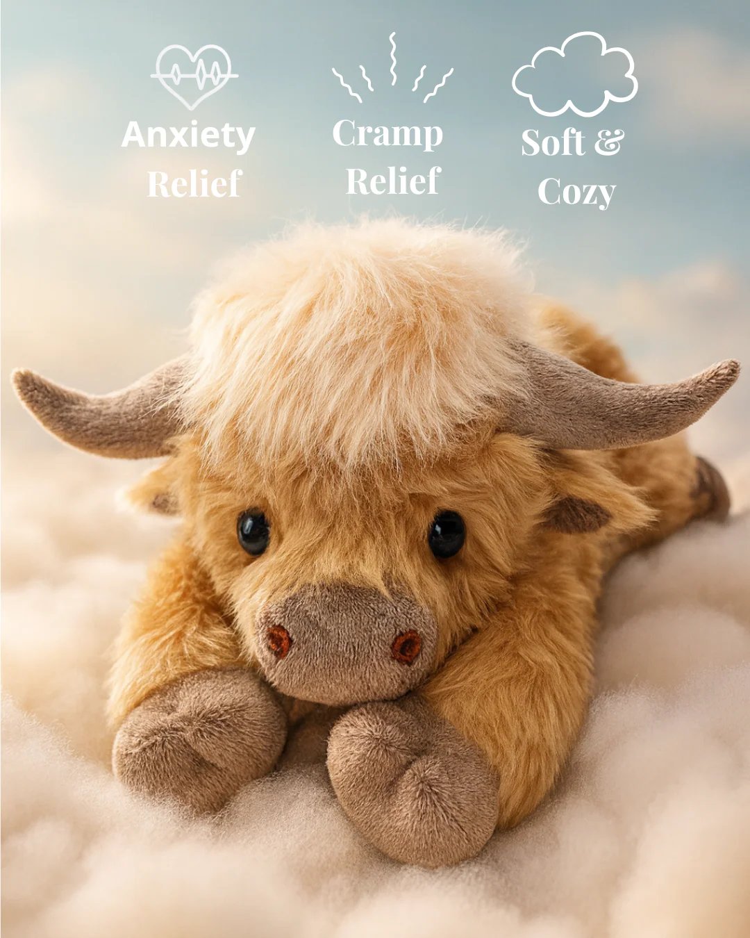 Jul Ny Present LeksakđđSöt tecknad Highland Cow kramdjur