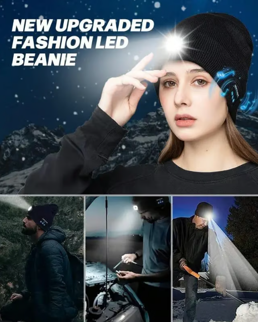 ❄️3 i 1 Bluetooth Hörlursstickad Mössa🧶🎵