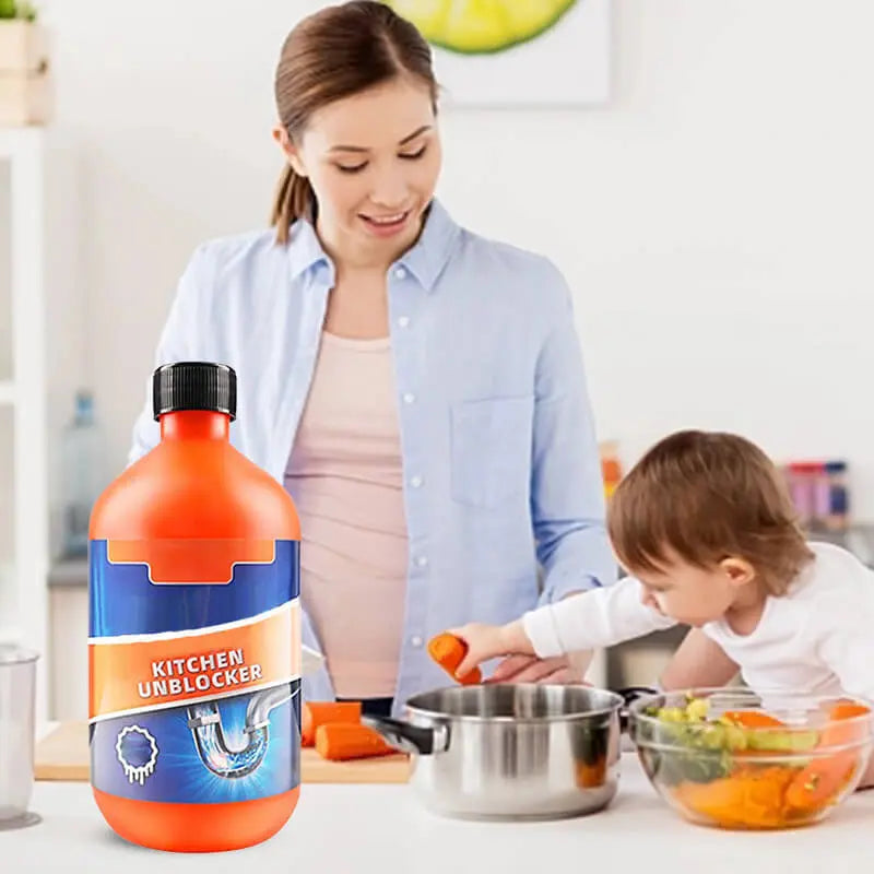 Pipe Unblocker✨Kraftfull formula löser upp igensättningar snabbt,Löser snabbt problem med igensättning!