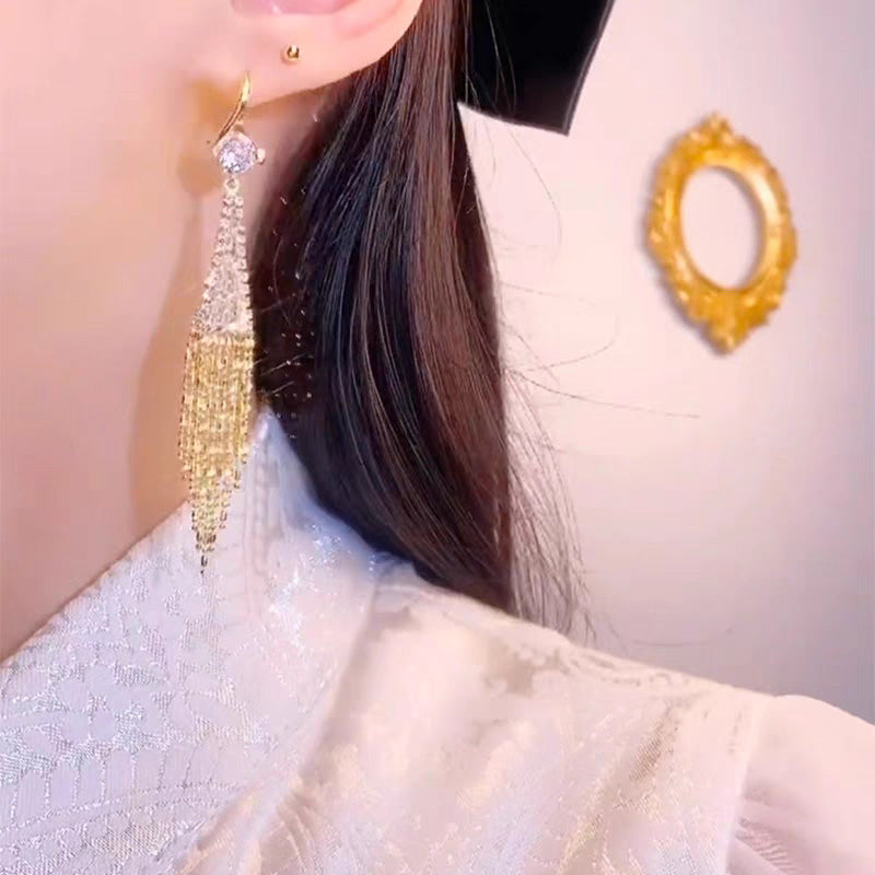 đ
Christmas Pre-saleđ đRhinestone Tassel Earringsđ