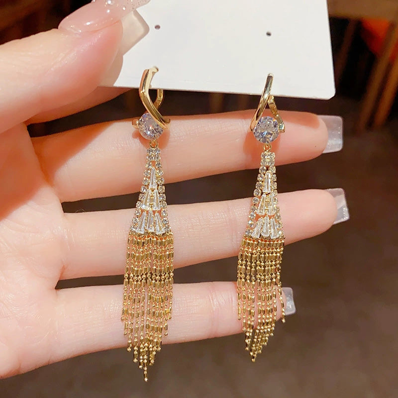 đ
Christmas Pre-saleđ đRhinestone Tassel Earringsđ