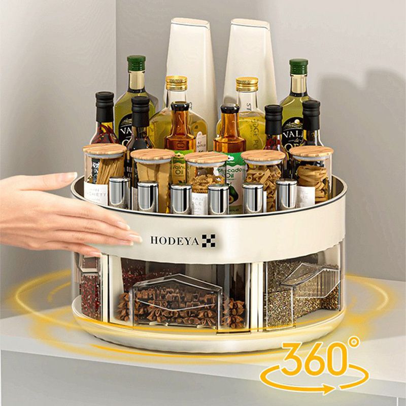 đSale 49% OFFâłMultifunktionell 360-graders roterande förvaringshylla i tvĂ„ nivĂ„er