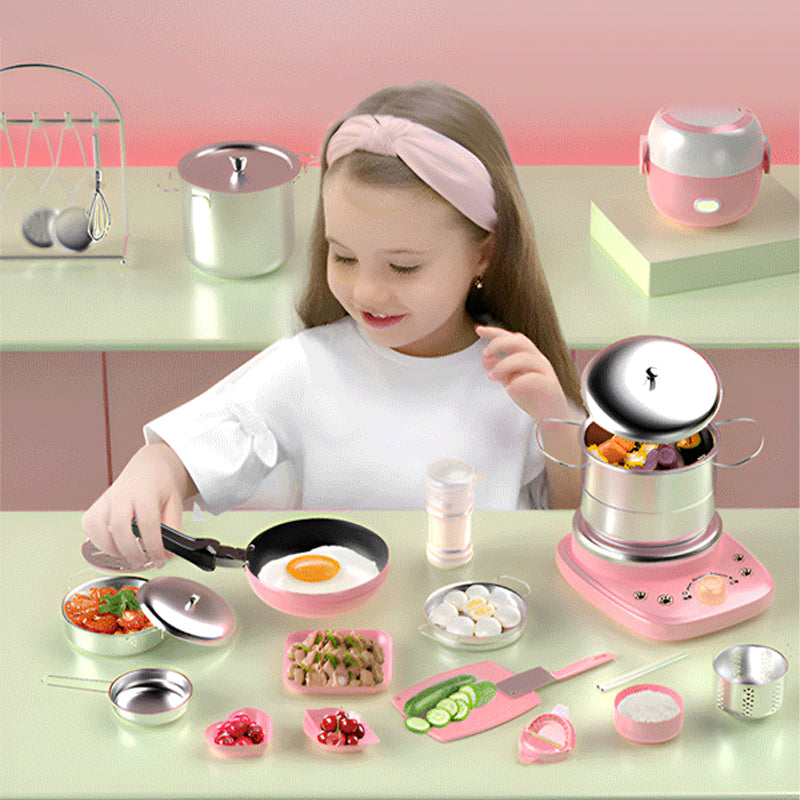 đ BĂ€sta presenten för barn đł Real Cooking Mini-köksleksaker för barn - Set med 22 delar