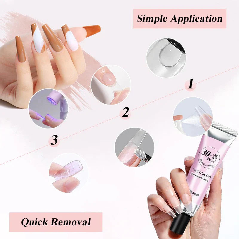 đ
Magic Solid Nail Glue Kit 3-i-1 nagelkonstkit