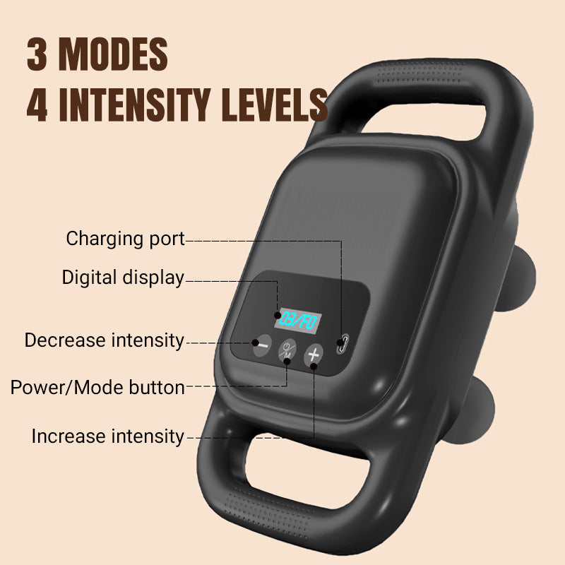 đïžââïžMassageapparat 4-huvud Fascial Gun