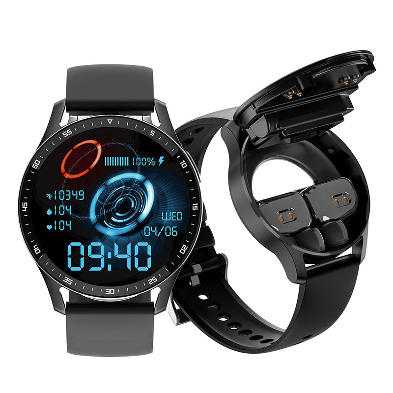 ✨2025 Ny teknik-2 I 1 SMARTWATCH MED HÖRLURAR (FÖR IPHONE OCH ANDROID)