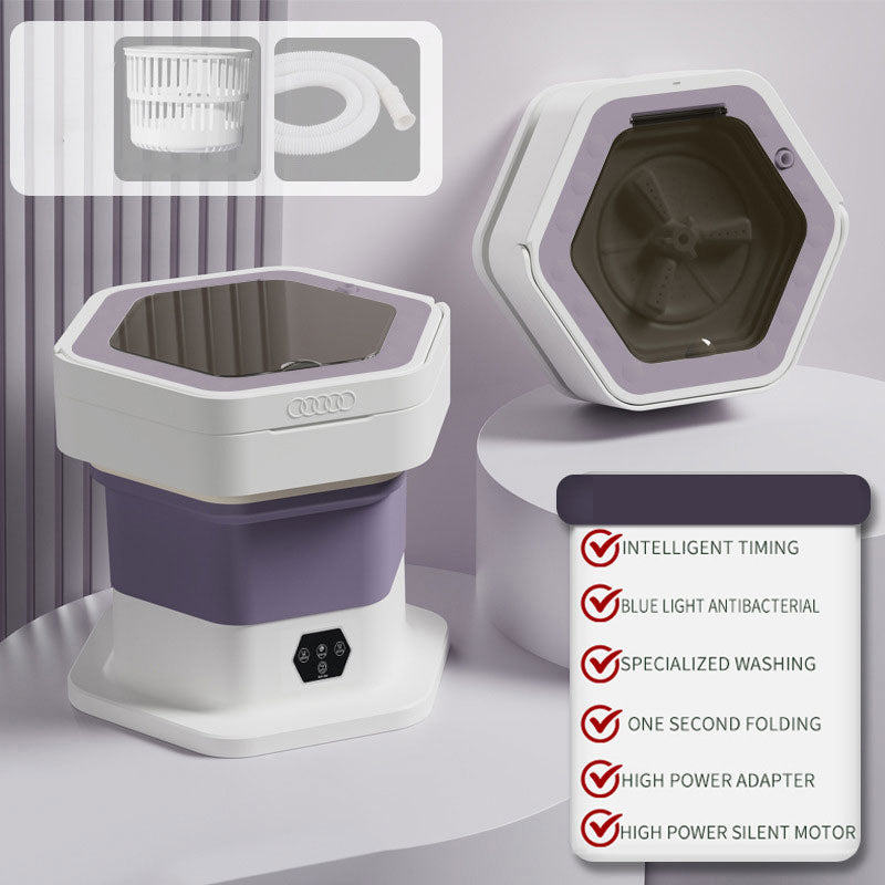 âšPortable Foldable Auto Washing Machineđ„