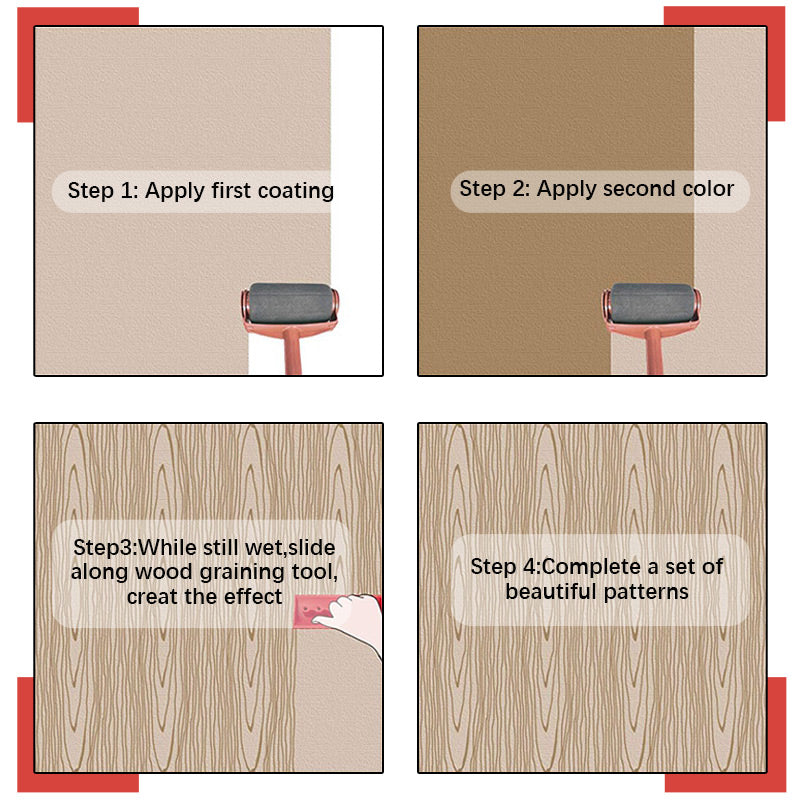 đ€đVĂ€ggmĂ„lning Dekoration DIY Verktyg (2 st)