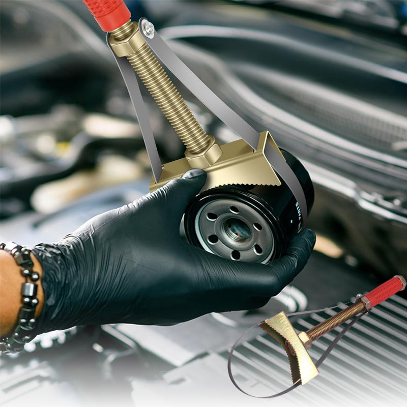 đ„Biloljefilternyckel med justerbar stĂ„lslingađ