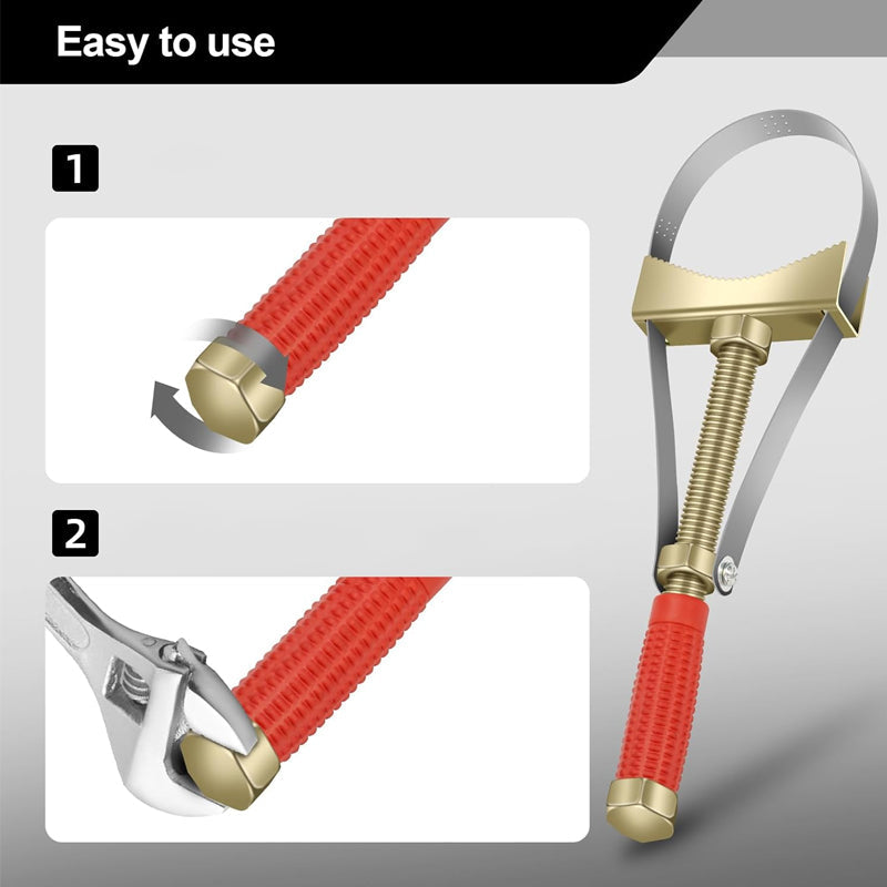đ„Biloljefilternyckel med justerbar stĂ„lslingađ
