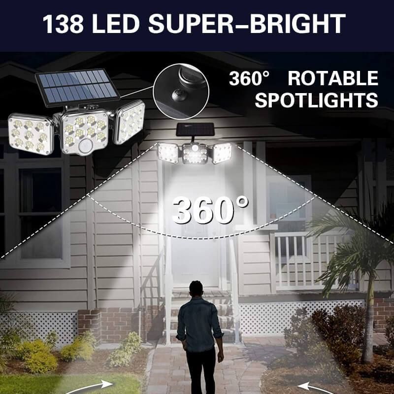 đ„đ„Trippel LED Solar vĂ€gglampa