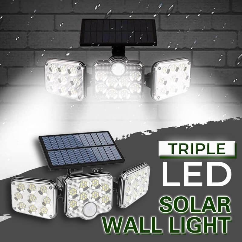 đ„đ„Trippel LED Solar vĂ€gglampa