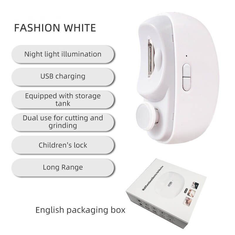 đ Perfekt för alla Ă„ldrar đ”đ¶ 3-i-1 automatisk elektrisk nagelklippare med polering - đSĂ€ker och bekvĂ€mđ