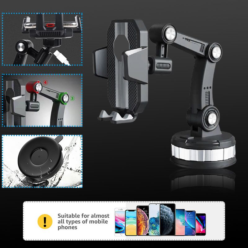 đ2024 förbĂ€ttrad modellđTelefonhĂ„llare med superabsorption