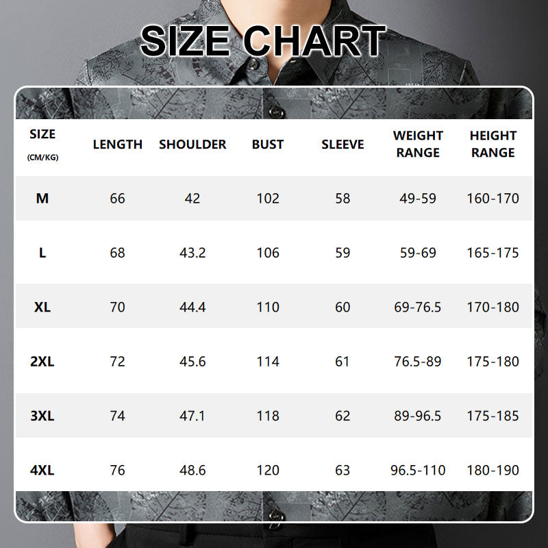 2024 Vintage Mjuk Andningsbar Mönstrad Skjorta för Män✨