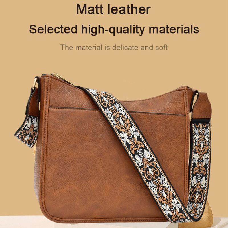 đ2024đ„MĂ„ngsidig crossbody-vĂ€ska i lĂ€der för kvinnorđ