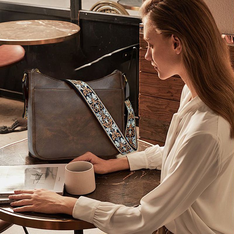 đ2024đ„MĂ„ngsidig crossbody-vĂ€ska i lĂ€der för kvinnorđ