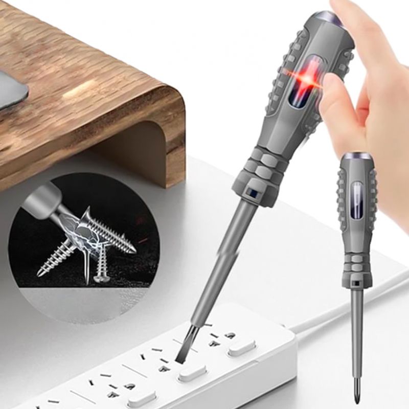đ„2-in-1 Hög vridmoment stark magnetisk skruvmejsel Elektricitetsdetektor