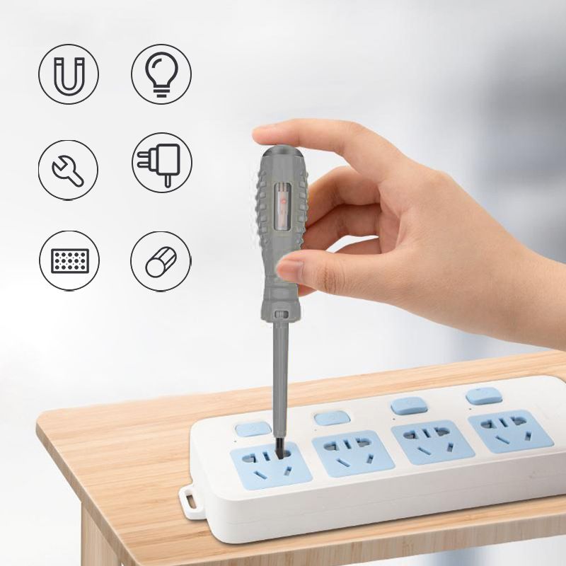 đ„2-in-1 Hög vridmoment stark magnetisk skruvmejsel Elektricitetsdetektor