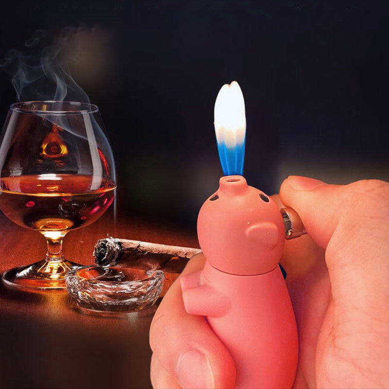 đKöp 1 fĂ„ 1 gratisđNy tecknad gris uppblĂ„sbar kĂ€rlek hjĂ€rta dubbelrör tĂ€ndare - rolig udda gĂ„vaâ°đ