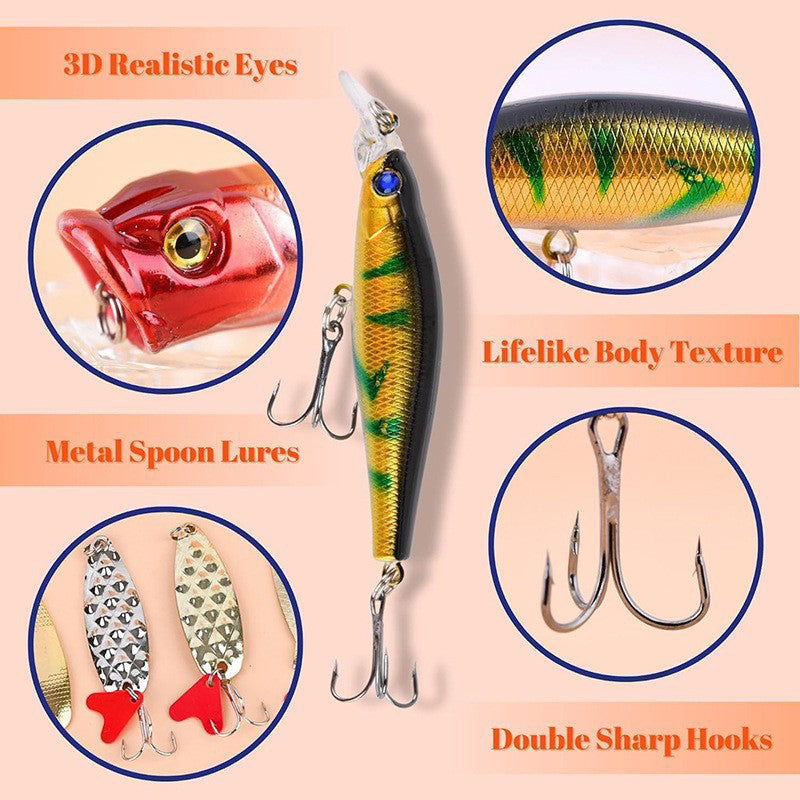 đRejĂ€la Realistiska Fiskedrag med Adventskalender Display Set