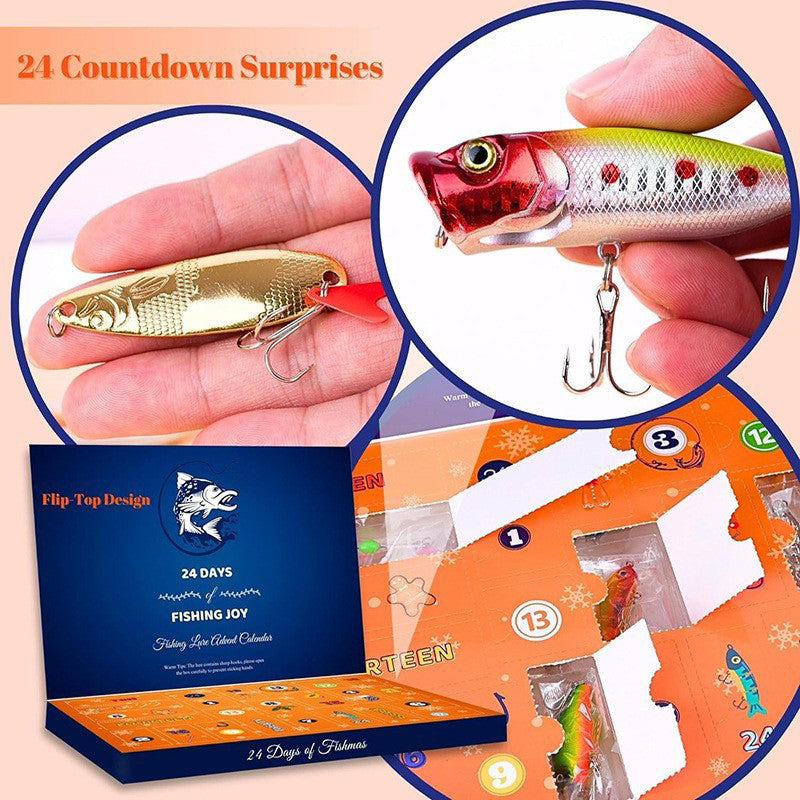 đRejĂ€la Realistiska Fiskedrag med Adventskalender Display Set