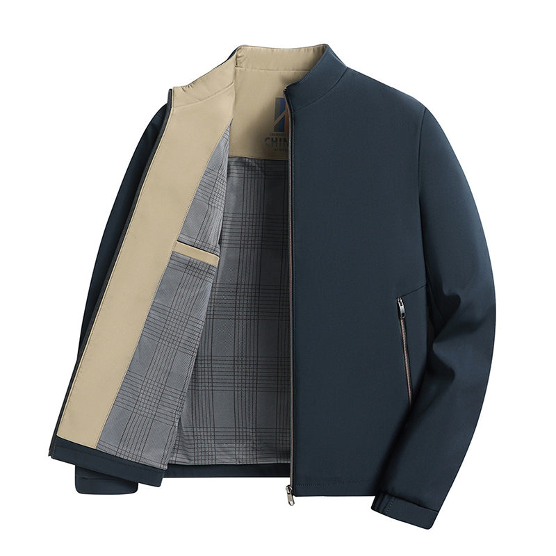 đ„âš2024 Fritidsjacka med stĂ„ende krage och dragkedja för mĂ€nâ°