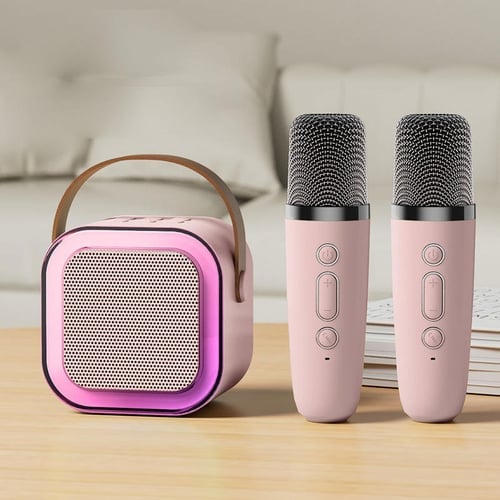đŒMini karaoke-enhet för barn med trĂ„dlösa mikrofonerđ¶