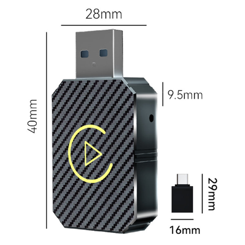 đ„2025 Ny ankomstđ„ Mini trĂ„dlös CarPlay-adapter
