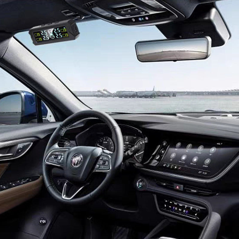 đTrĂ„dlöst övervakningssystem för dĂ€cktryck med solceller