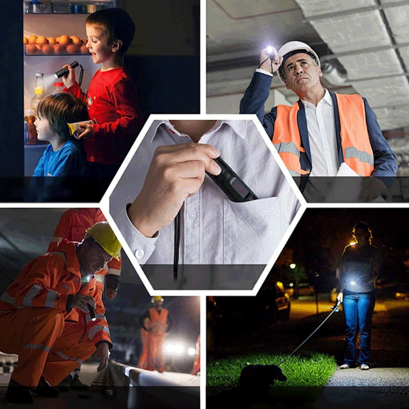 đ„đ„MĂ„ngsidig LED-halslampa med justerbar ljusstyrka