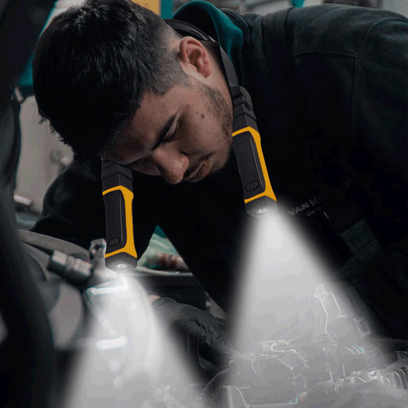 đ„đ„MĂ„ngsidig LED-halslampa med justerbar ljusstyrka