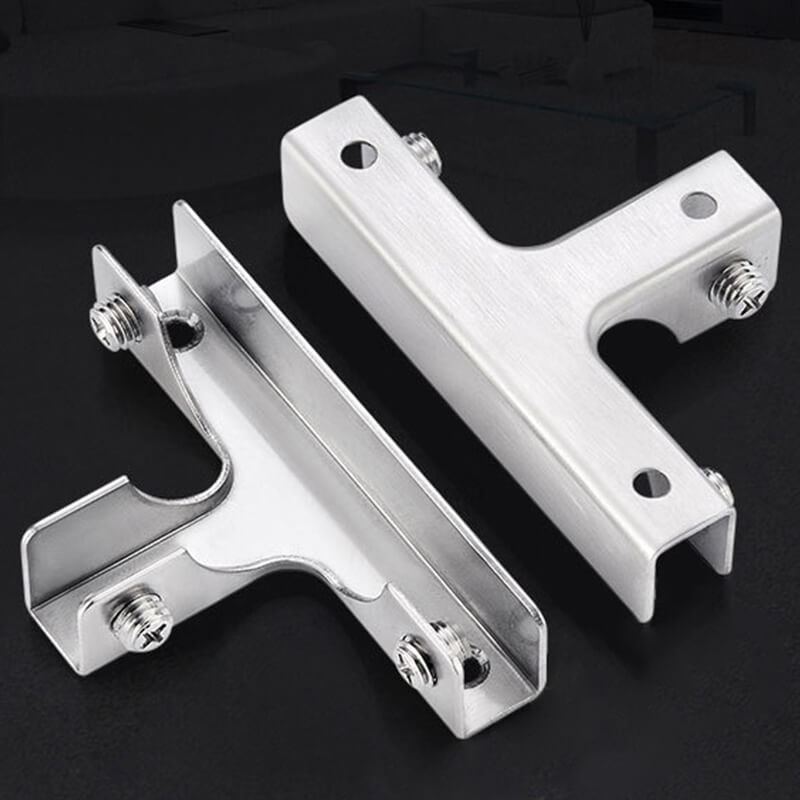 đ„đ„13 storlekar - 90°/180° konsolklĂ€mmor i rostfritt stĂ„l - ingen borrning krĂ€vs