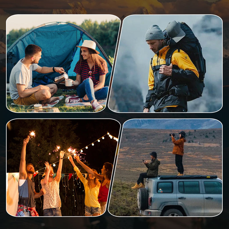 đŠUtomhus nödlampa (handvev + sol + USB-laddning)