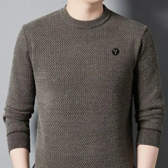 đMĂ€ns varma mysiga fodrade crewneck -topp - idealisk gĂ„vađ