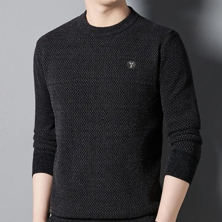 đMĂ€ns varma mysiga fodrade crewneck -topp - idealisk gĂ„vađ