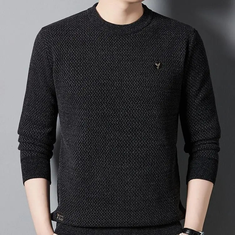 đMĂ€ns varma mysiga fodrade crewneck -topp - idealisk gĂ„vađ