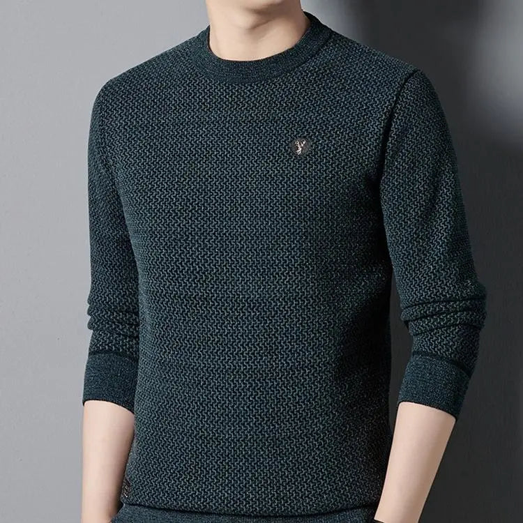 đMĂ€ns varma mysiga fodrade crewneck -topp - idealisk gĂ„vađ
