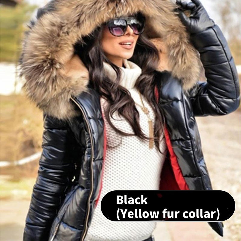 âšBlack Friday Stora Erbjudandenđđ 2024Ny trendig tjock dunjacka med huva, vĂ€rmande ytterjacka