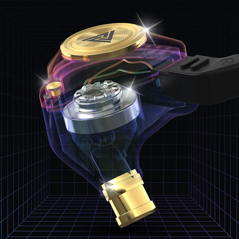 đ„In-ear hörlurar med trĂ„dstyrd subwoofer och mikrofon