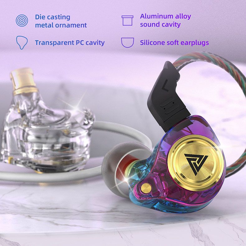đ„In-ear hörlurar med trĂ„dstyrd subwoofer och mikrofon